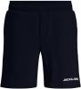 JACK & JONES JUNIOR regular fit sweatshort JPSTFINN met logo zwart online kopen