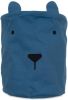 Jollein mandje Canvas Animal club steel blue 16x18 cm online kopen