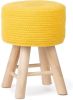 Kidsdepot Kruk Iggy 29 cm katoen en hout geel online kopen