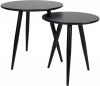 Parya Vestbjerg Side Table Daven Black Set Of 2 Zwart online kopen