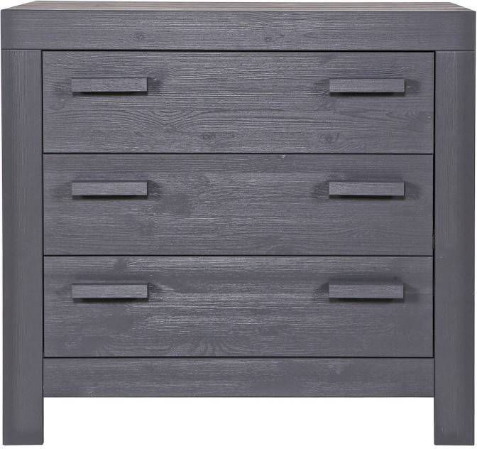 leider effect Garderobe Woood New Life Commode Grenen Geborsteld Steel Grey [Fsc] - Meubelmooi.nl