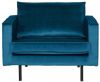 BePureHome Fauteuil 'Rodeo' Velvet, kleur Blauw online kopen