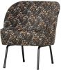 Be Pure Home Fauteuil Vogue aquarel flower zwart fluweel online kopen