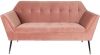 Dutchbone Kate 2-Zits Bank Velvet/Ijzer 148,5 x 80 cm Pink Clay online kopen