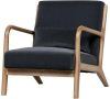 WOOOD Fauteuil 'Mark' Velvet, kleur Antraciet online kopen