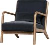 WOOOD Fauteuil 'Mark' Velvet, kleur Antraciet online kopen
