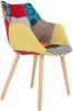 Zuiver eetkamerstoel twelve patchwork Polyester multi 82 x 60 x 60 online kopen