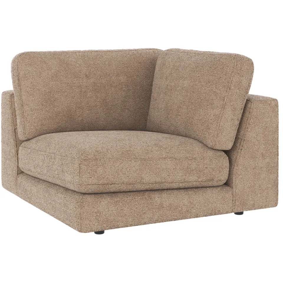 Rowico Home Duncan modulair hoekelement taupe - 103 x 103 cm