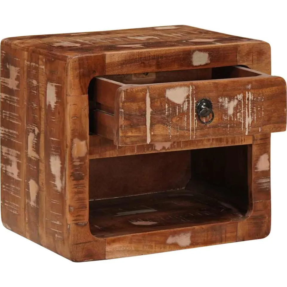 vidaXL Wandgemonteerde Naastkast met lade Multikleur 40 x 30 x 36 cm meerkleurig, foto 4
