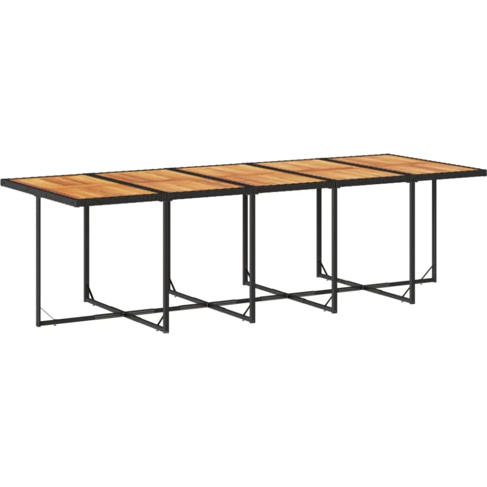 vidaXL 13-delige Tuinset met kussens poly rattan zwart, foto 4