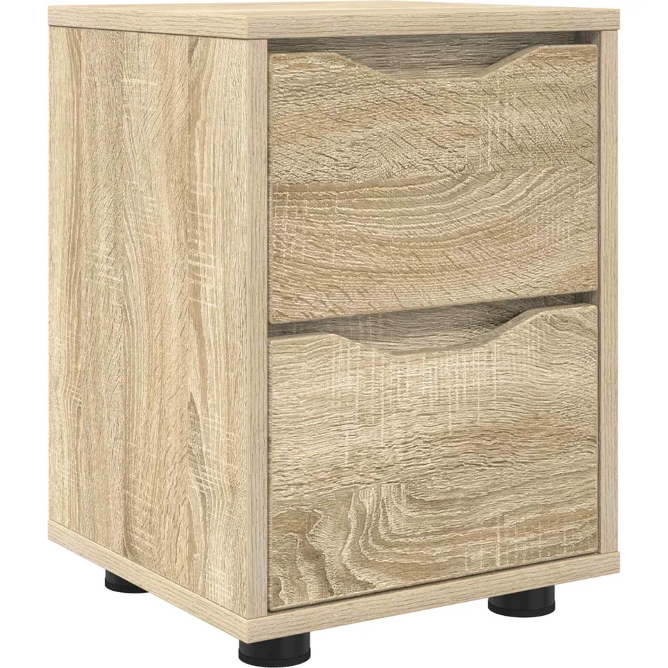 vidaXL Nachtkastje Sonoma Eiken 30,5 x 30 x 43 cm Bewerkt hout, foto 3