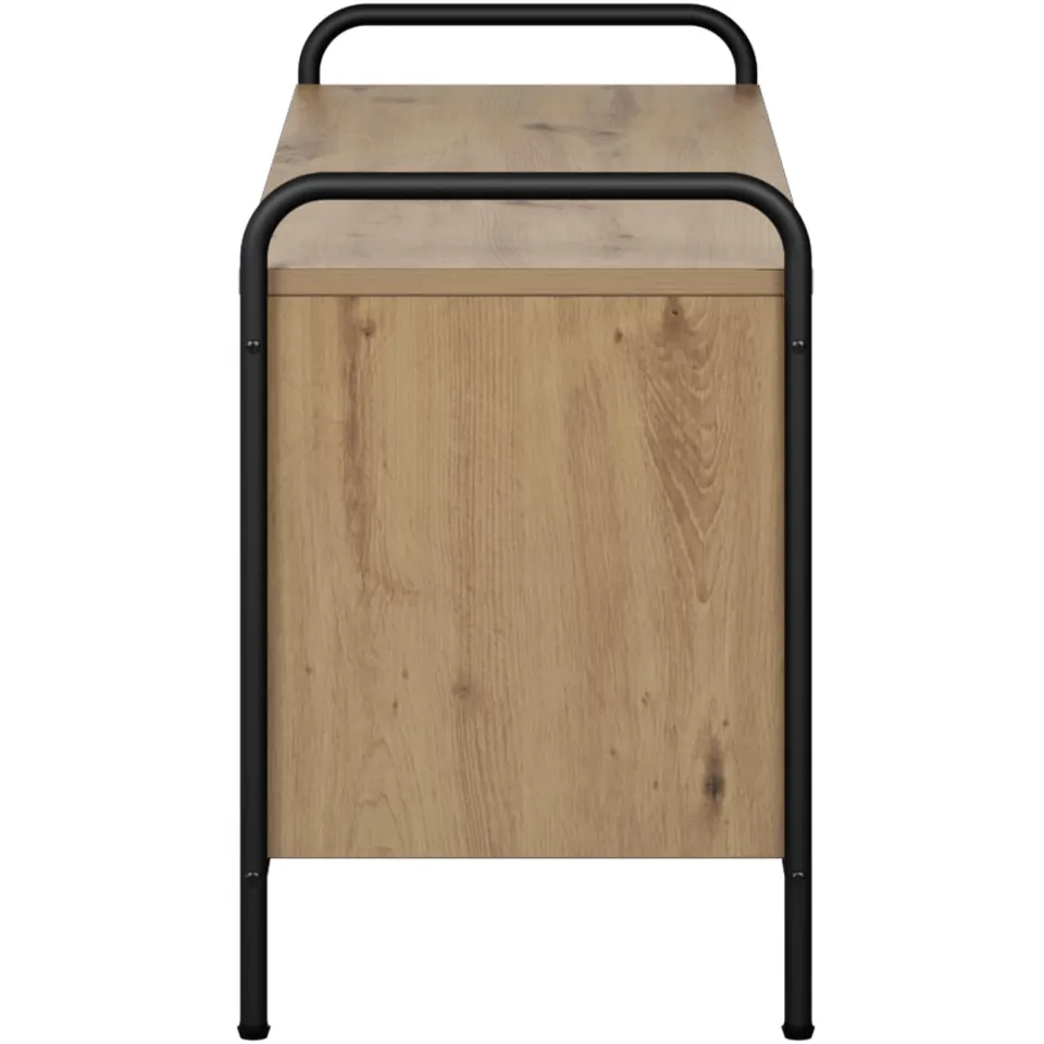 vidaXL Tv-meubel 140 x 39,5 x 50 cm Artisanaal eiken Bewerkt hout, foto 4