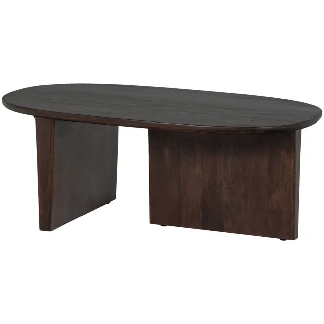 WOOOD Seam Salontafel - Mango Hout - Walnoot - 40x110x60