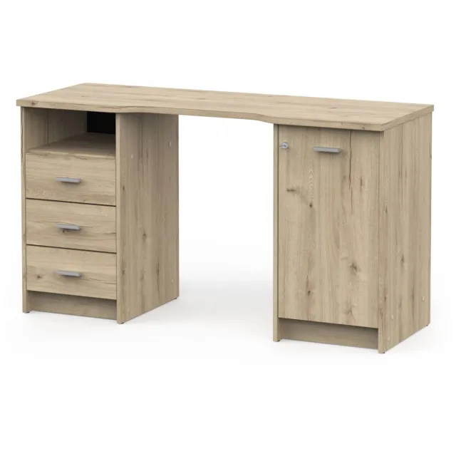 CBA Bureau Mao - 48,40x132,20x73,90 Cm - Bruin/Kronberg Eik - CBA - Bureau - Bruin - Hout
