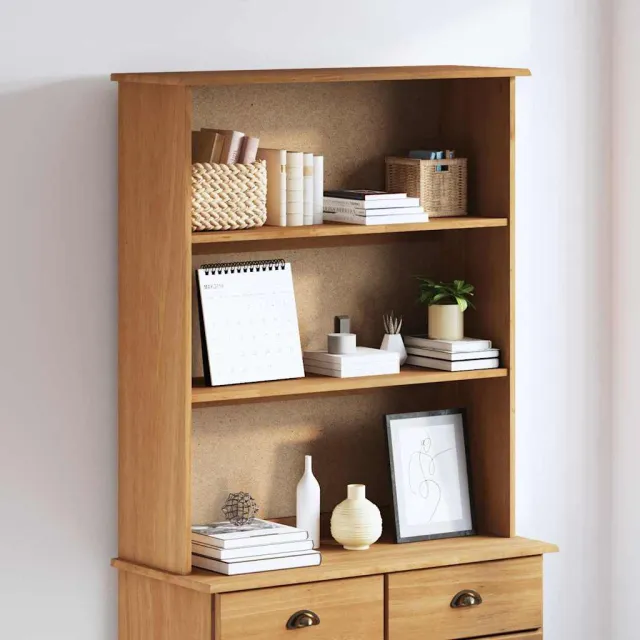 vidaXL Hutch ASKIM 91 x 30 x 104 cm Massief grenenhout bruin, foto 2