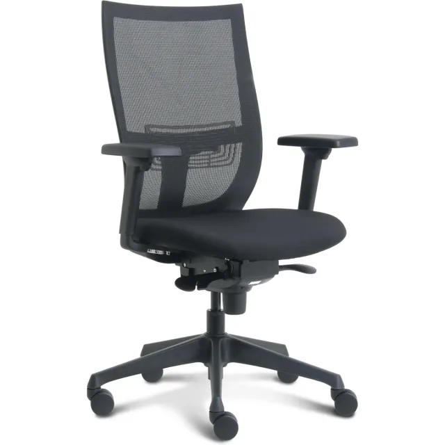Euroseats Curve bureaustoel zwart