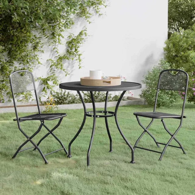 vidaXL 3-delige Tuinset metaalgaas antracietkleurig, foto 2