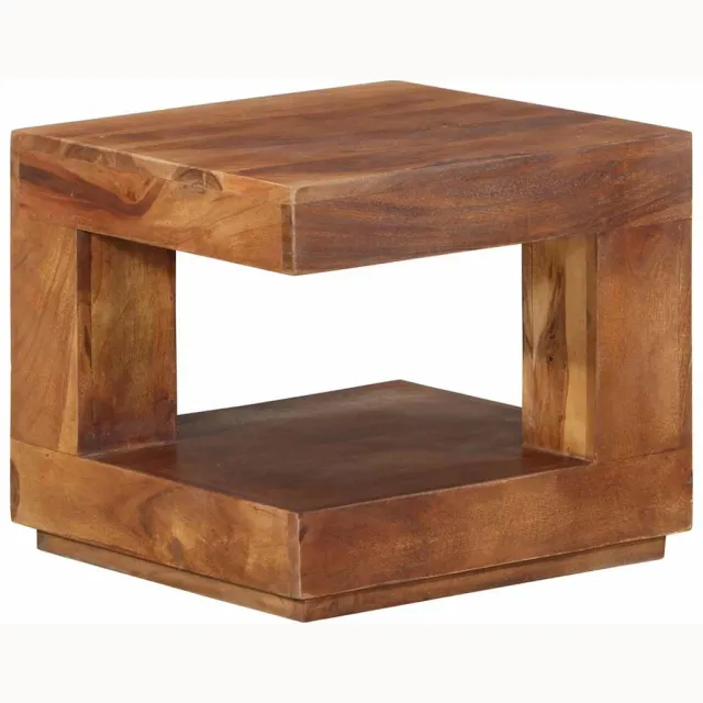 vidaXL Salontafel 45x45x40 cm massief acaciahout Bruin