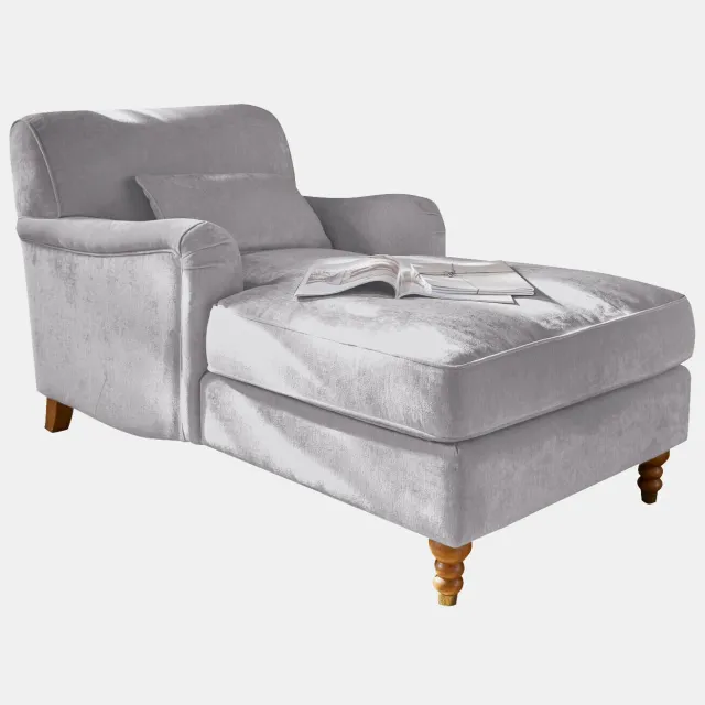 Loberon Chaise longue Isa grijs