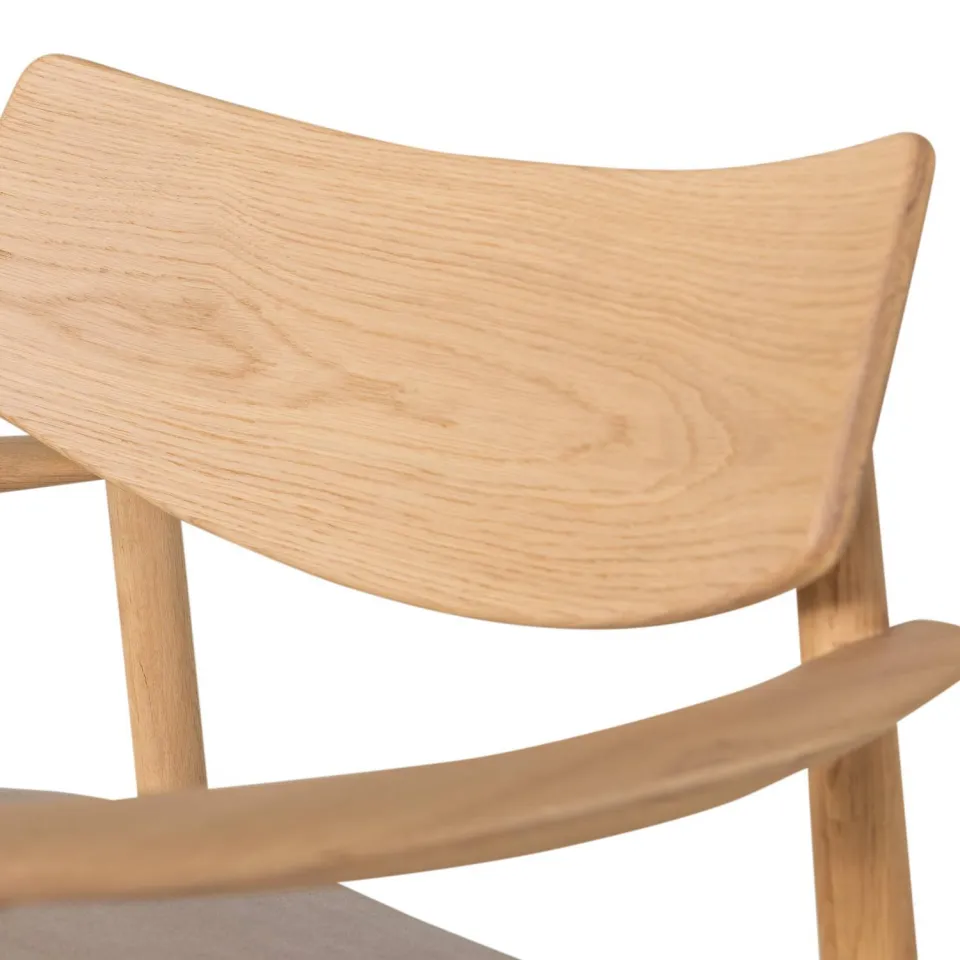 WOOOD Bask Fauteuil - Walnoothout - Bruin - 72x69x70, foto 7