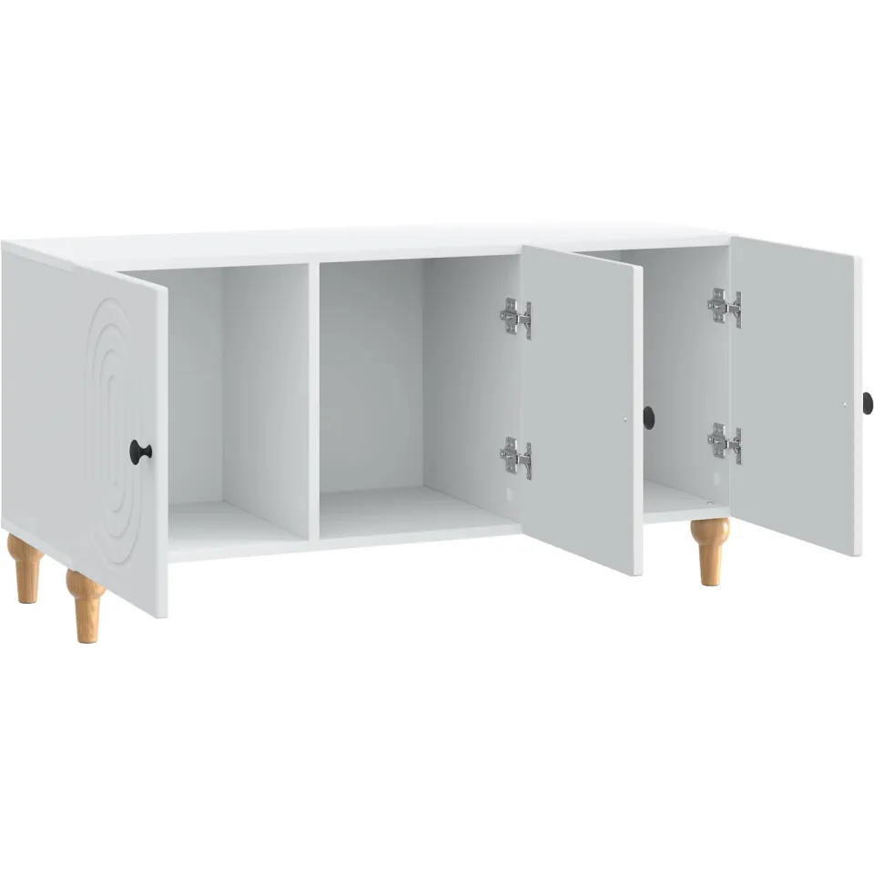 vidaXL TV-kast Wit 99 x 34,5 x 50 cm Bewerkt hout, foto 4