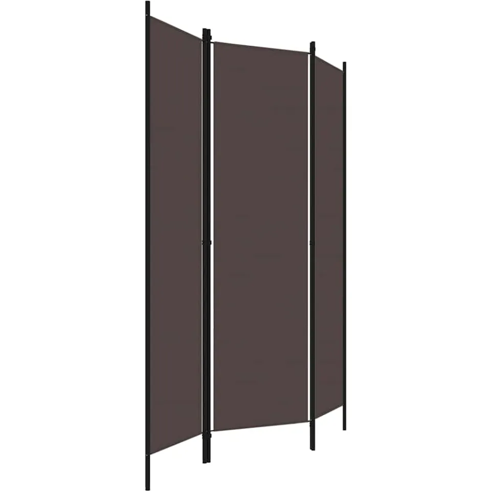 vidaXL Kamerscherm met 3 panelen 150x180 cm bruin, foto 4