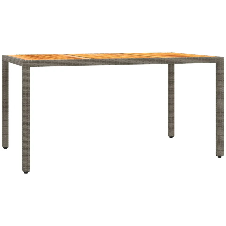 vidaXL 5-delige Tuinset met kussens poly rattan grijs, foto 4
