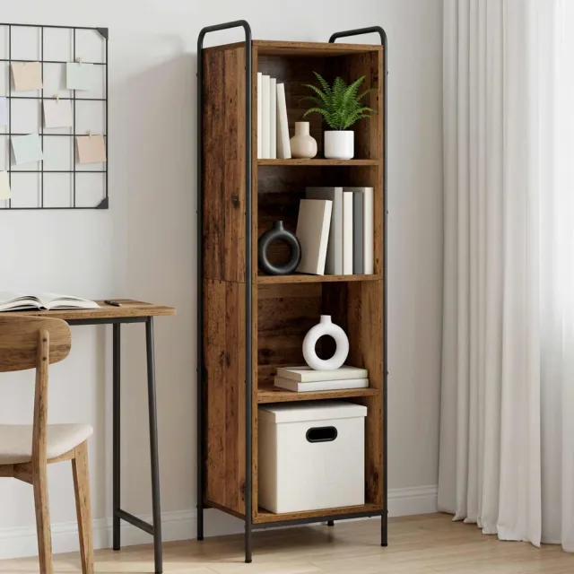 vidaXL Boekenkast 55,5 x 33 x 174 cm Bewerkt hout Oud hout Bruin