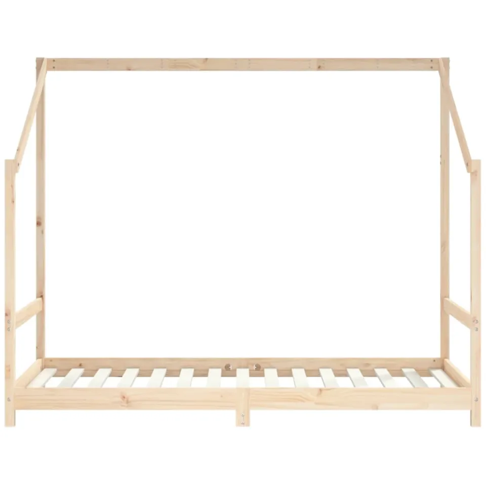 vidaXL Kinderbedframe 90x190 cm massief grenenhout bruin, foto 4