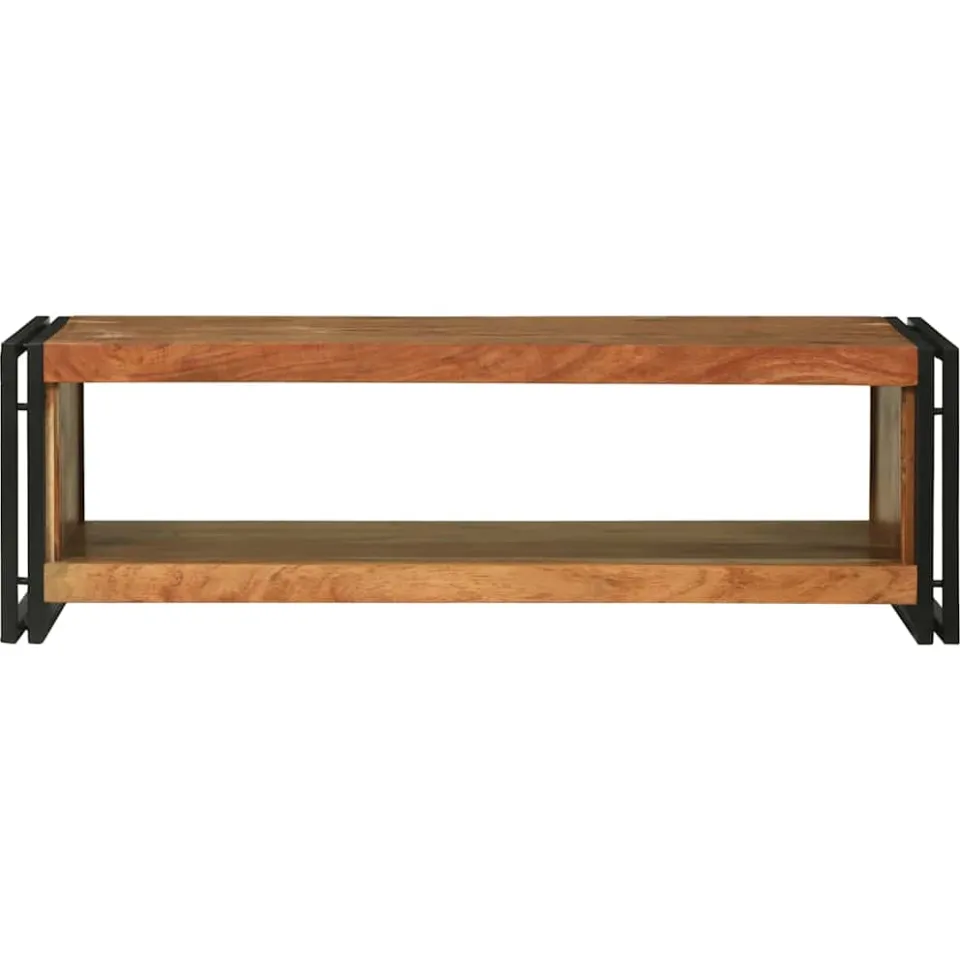 vidaXL Salontafel Bruin 120 x 50 x 38 cm Massief Acaciahout, foto 2