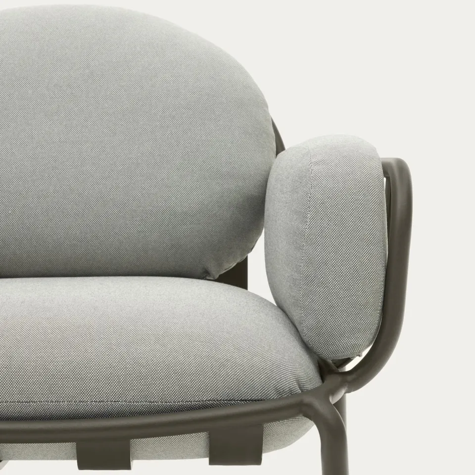 Kave Home Joncols outdoor fauteuil grijs, foto 6