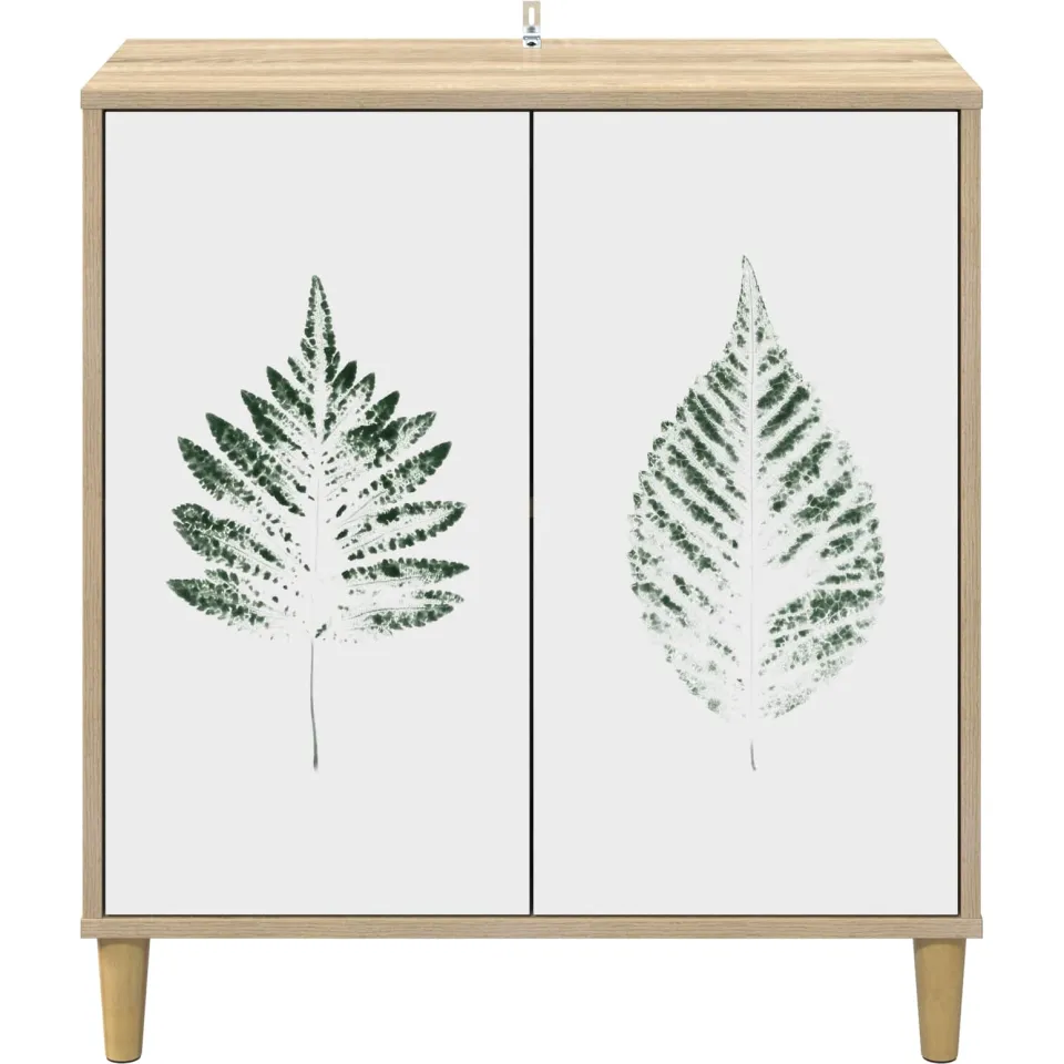 vidaXL Dressoir HANAU Sonoma 69 x 33 x 75 cm Bewerkt hout bruin, foto 4