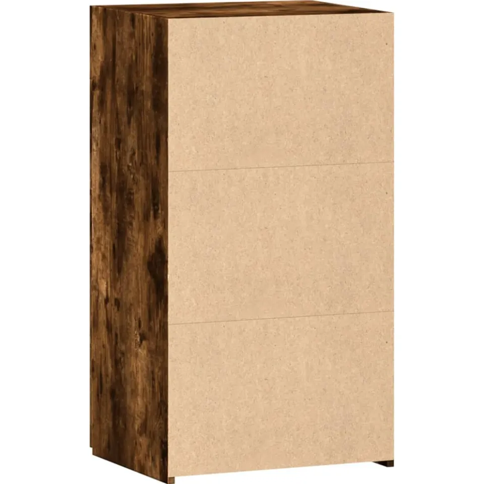 vidaXL Dressoir 50x42,5x93 cm bewerkt hout gerookt eikenkleurig, foto 4