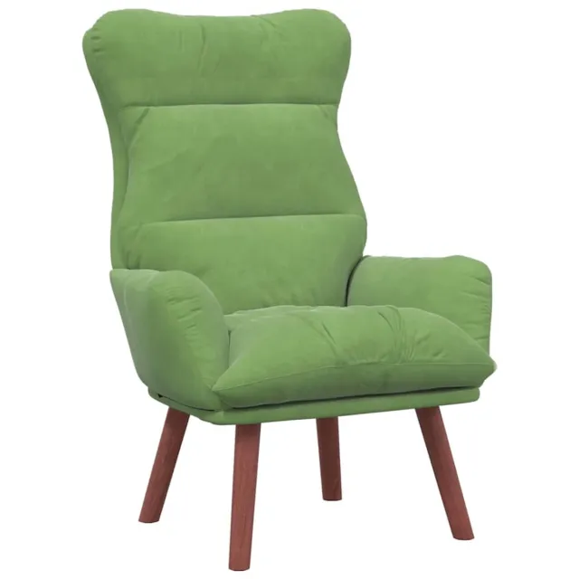 vidaXL Fauteuil - Lichtgroen - Fluweel