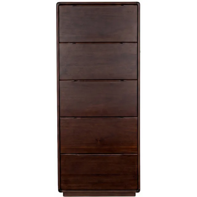 Dutchbone Elroy Ladekast Hoog 155 cm Walnootkleur Bruin