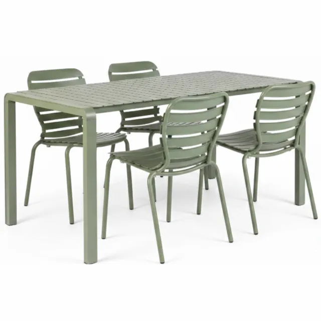 Zuiver Vondel tuin diningset groen, foto 2
