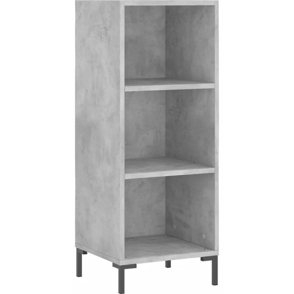 vidaXL Dressoir 34,5x32,5x90 cm bewerkt hout betongrijs grijs, foto 3