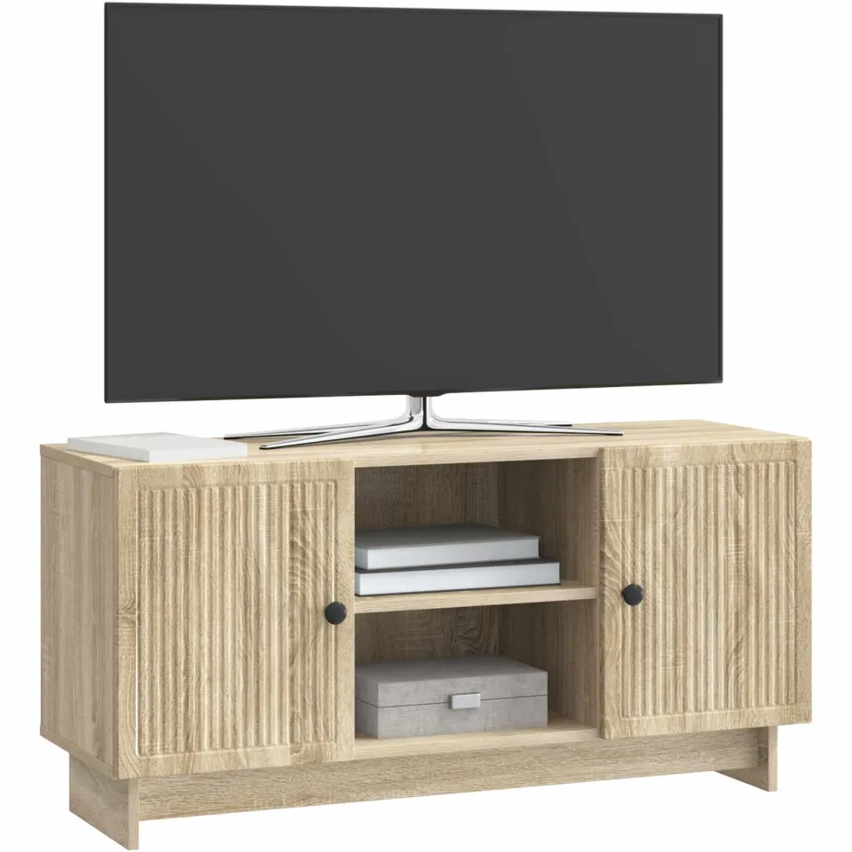 vidaXL TV-kast 102 x 34,5 x 50 cm Sonoma Eiken Bewerkt hout Bruin