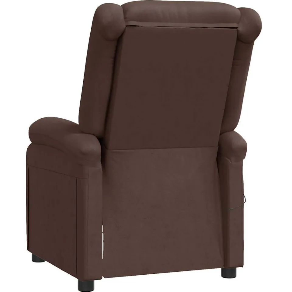 vidaXL Massagestoel kunstleer bruin, foto 4