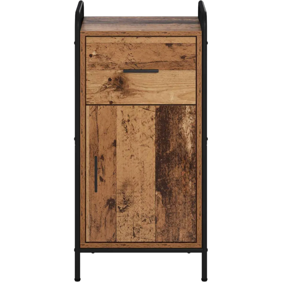 vidaXL Dressoir Oud hout 97 x 33 x 81 cm Bewerkt hout bruin, foto 4