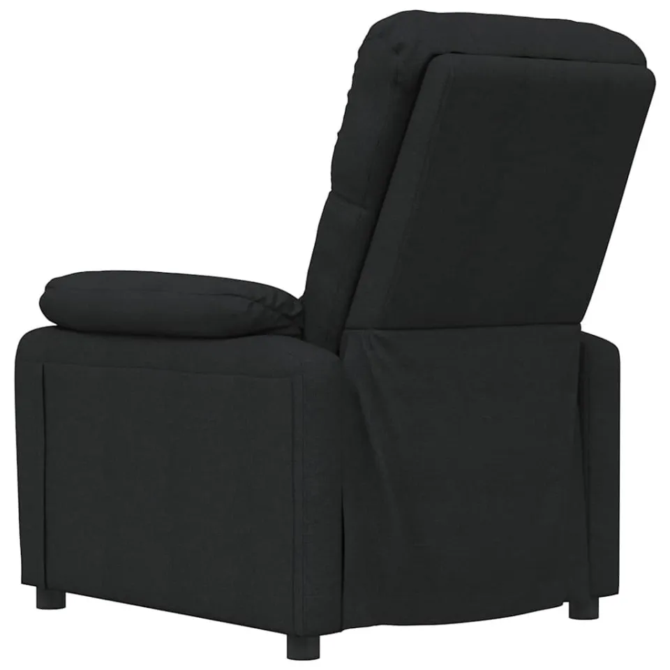 vidaXL Massagestoel stof zwart, foto 4
