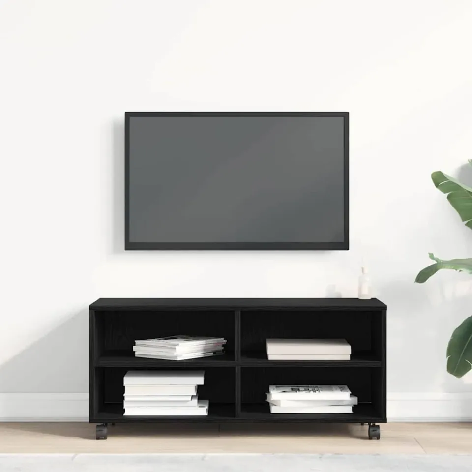 vidaXL TV-kast 90 x 35 x 40,5 cm Zwart Bewerkt hout, foto 4