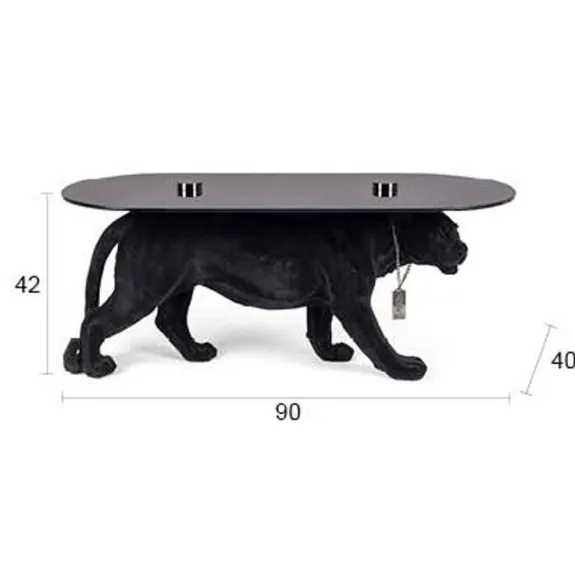 Bold Monkey Dope As Hell Panter Salontafel Zwart, foto 4