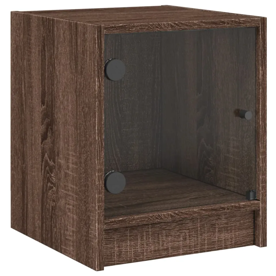 vidaXL Bedside Cabinet 2 st Brown Oak Medium-sized, foto 4