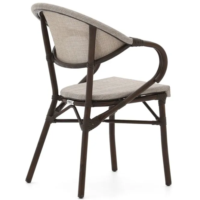 Forza Furniture Forza Alserio dining tuinstoel stapelbaar Taupe