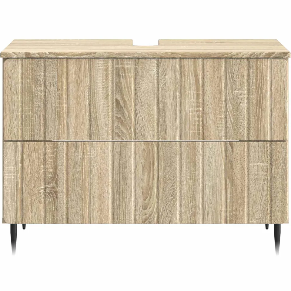 vidaXL Badkamer wastafelkast ZWOLLE Sonoma Eiken 82 x 41 x 58,5 cm, foto 4