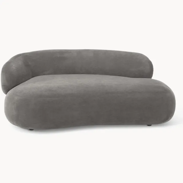 Westwing Collection Bank Alba (2-zits) Grijs