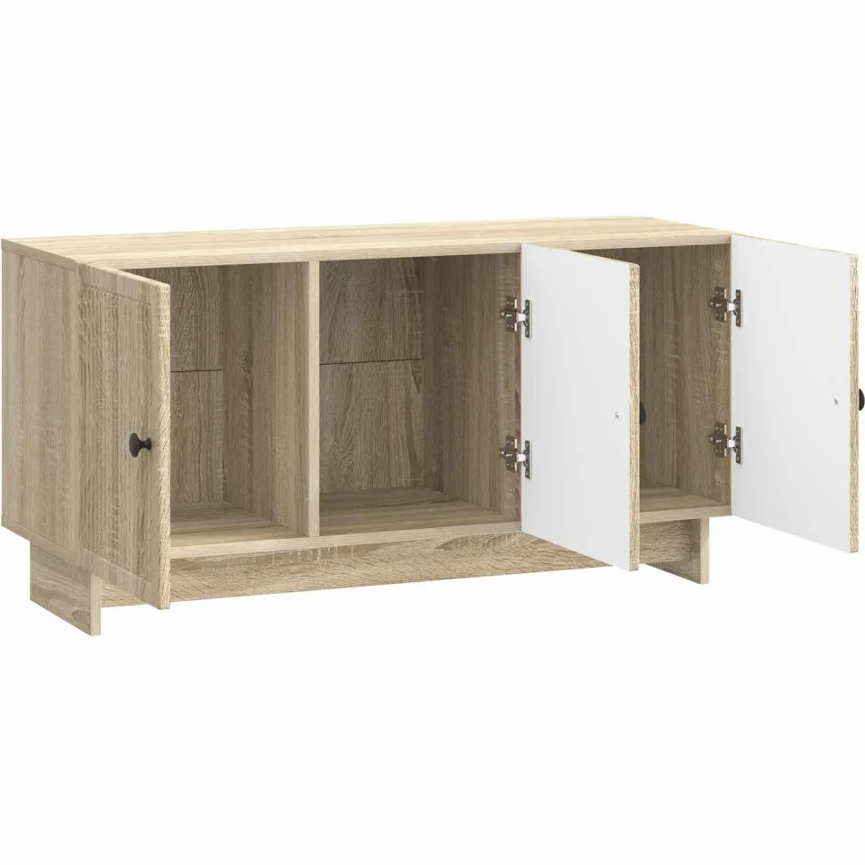 vidaXL TV-kast 99 x 34,5 x 50 cm Sonoma Eiken Bewerkt hout, foto 4