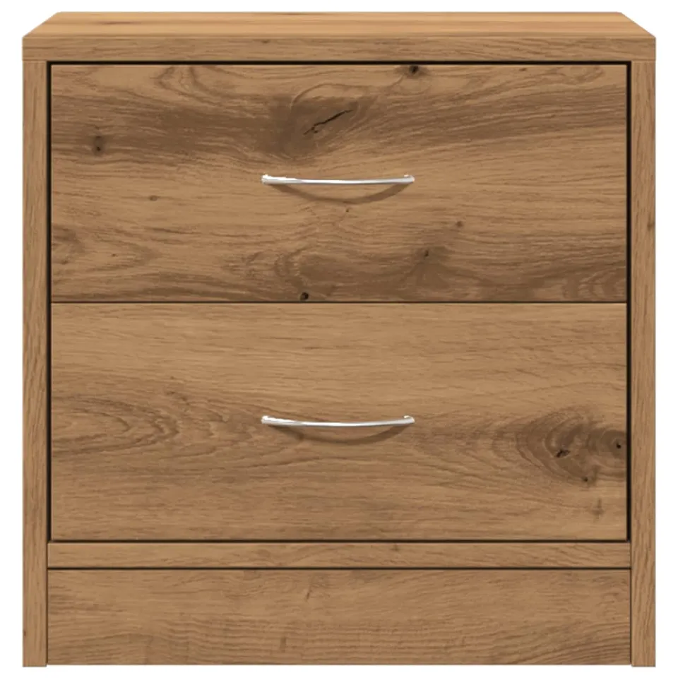 vidaXL Nachtkastje 40x30x40 cm bewerkt hout artisanaal eikenkleurig, foto 4