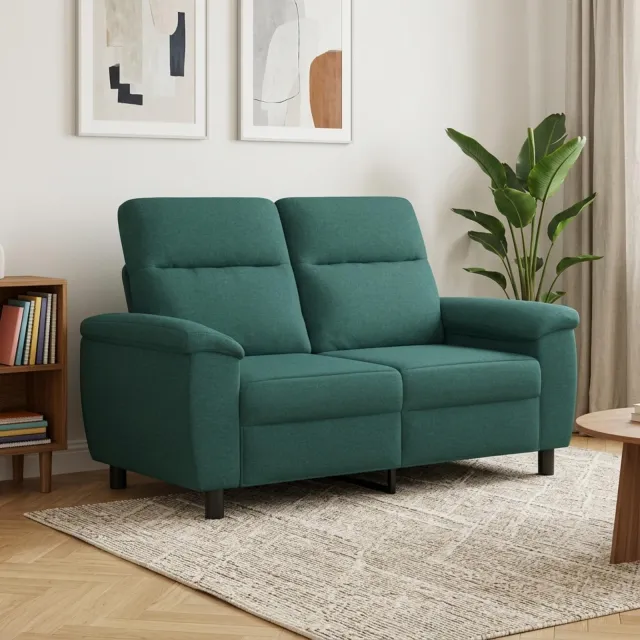 vidaXL Bank Donkergroen 158 x 90 x 95 cm Stof